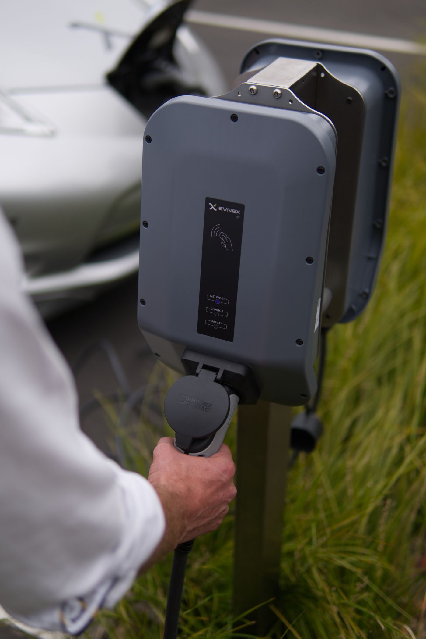 Scanning the charger to start